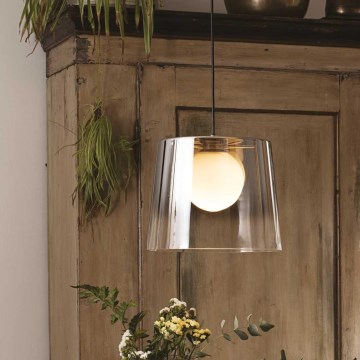 Ideal Lux - LED Chandelier on a string FADE 1xG9/3W/230V d. 27,3 cm gold/smoky