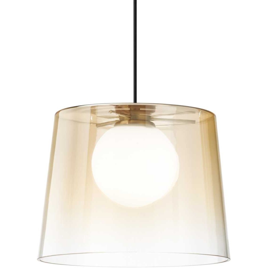 Ideal Lux - LED Chandelier on a string FADE 1xG9/3W/230V d. 27,3 cm gold/smoky