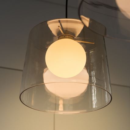 Ideal Lux - LED Chandelier on a string FADE 1xG9/3W/230V d. 27,3 cm gold/smoky
