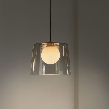 Ideal Lux - LED Chandelier on a string FADE 1xG9/3W/230V d. 27,3 cm gold/smoky
