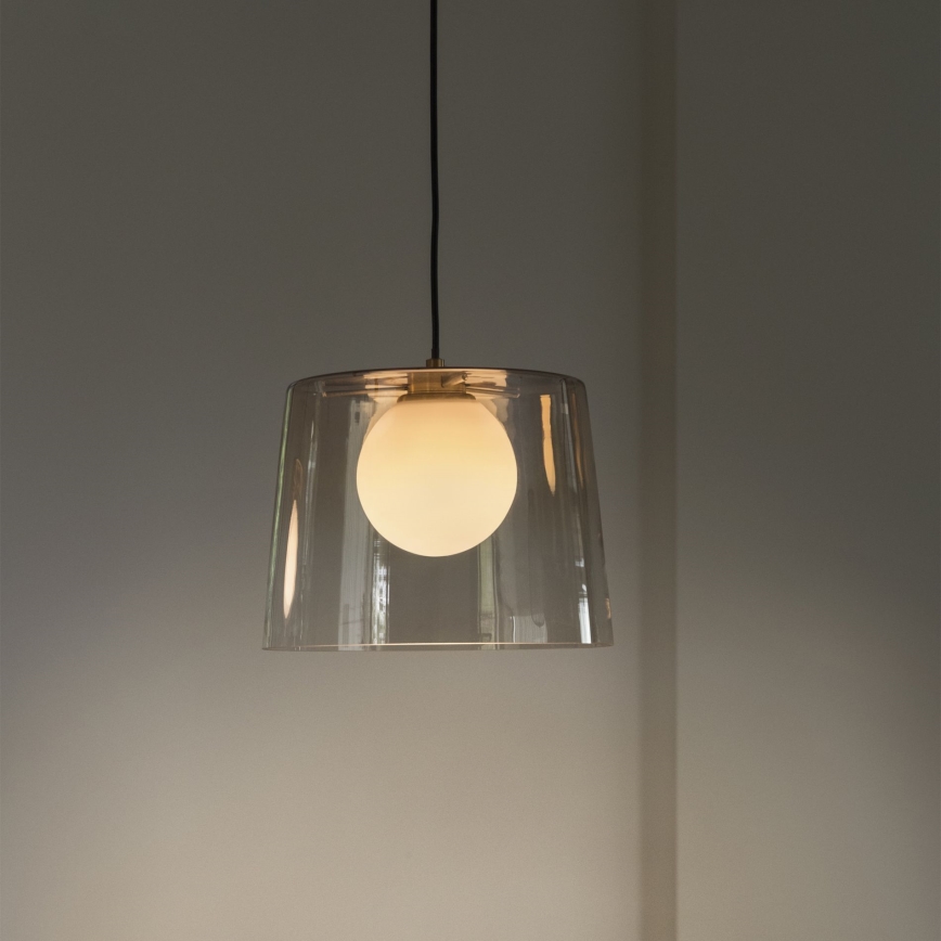 Ideal Lux - LED Chandelier on a string FADE 1xG9/3W/230V d. 27,3 cm gold/smoky