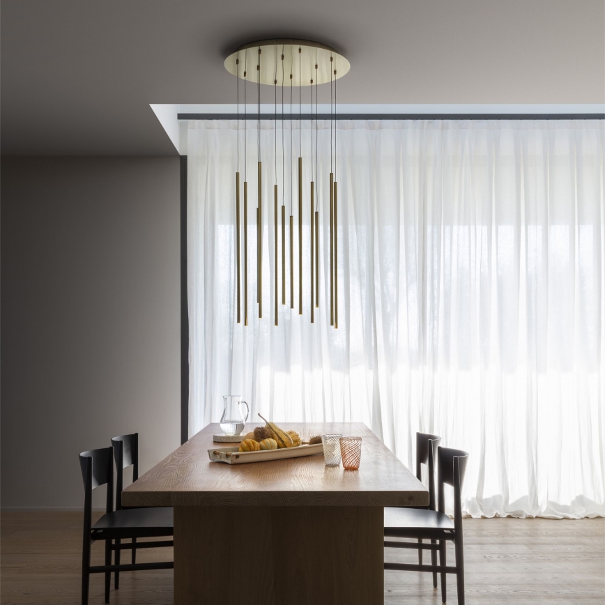 Ideal Lux - LED Chandelier on a string FILO LED/25W/230V brass