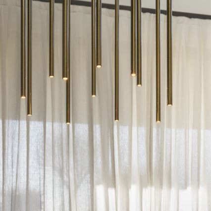 Ideal Lux - LED Chandelier on a string FILO LED/25W/230V brass