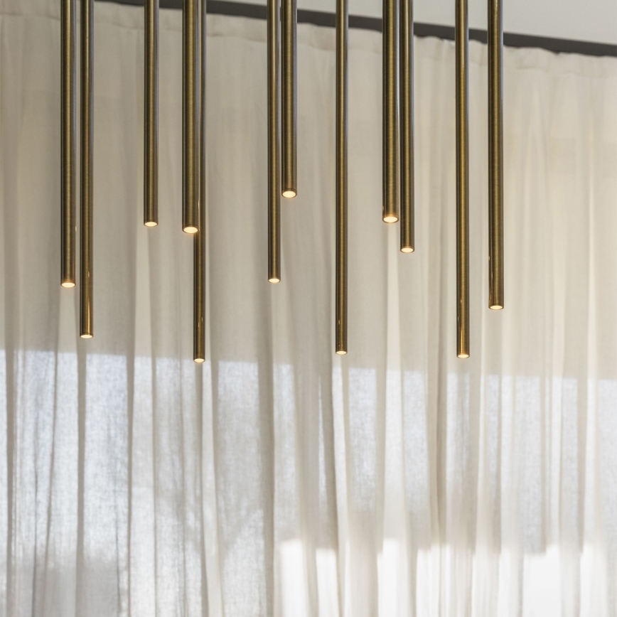 Ideal Lux - LED Chandelier on a string FILO LED/25W/230V brass