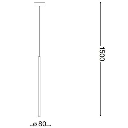 Ideal Lux - LED Chandelier on a string FILO LED/3,5W/230V 3000K CRI 90 brass