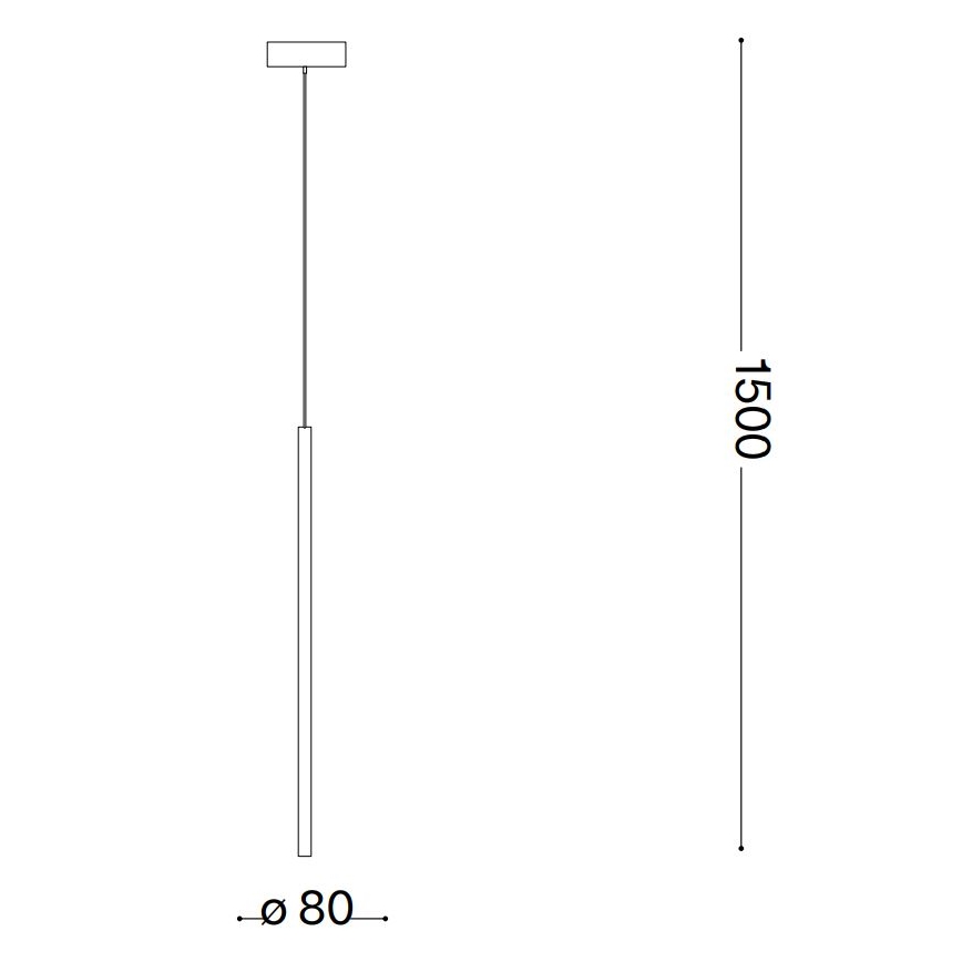 Ideal Lux - LED Chandelier on a string FILO LED/3,5W/230V 3000K CRI 90 brass