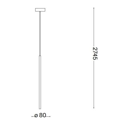 Ideal Lux - LED Chandelier on a string FILO LED/3,5W/230V 3000K CRI 90 white
