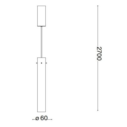 Ideal Lux - LED Chandelier on a string FLAM LED/10W/230V d. 6 cm CRI 90 smoky