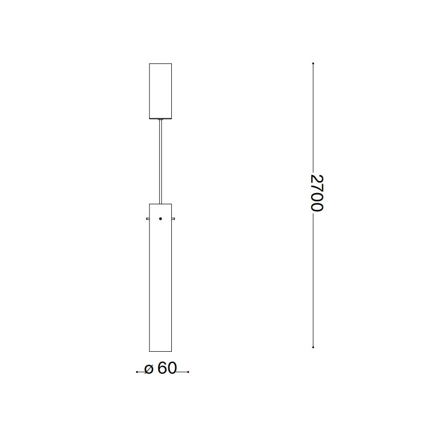 Ideal Lux - LED Chandelier on a string FLAM LED/10W/230V d. 6 cm CRI 90 smoky