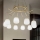 Ideal Lux - LED Chandelier on a string KAROUSEL 10xG9/3W/230V d. 82,5 cm brass