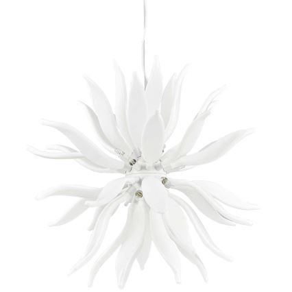 Ideal Lux - LED Chandelier on a string LEAVES 12xG9/3W/230V d. 80 cm white