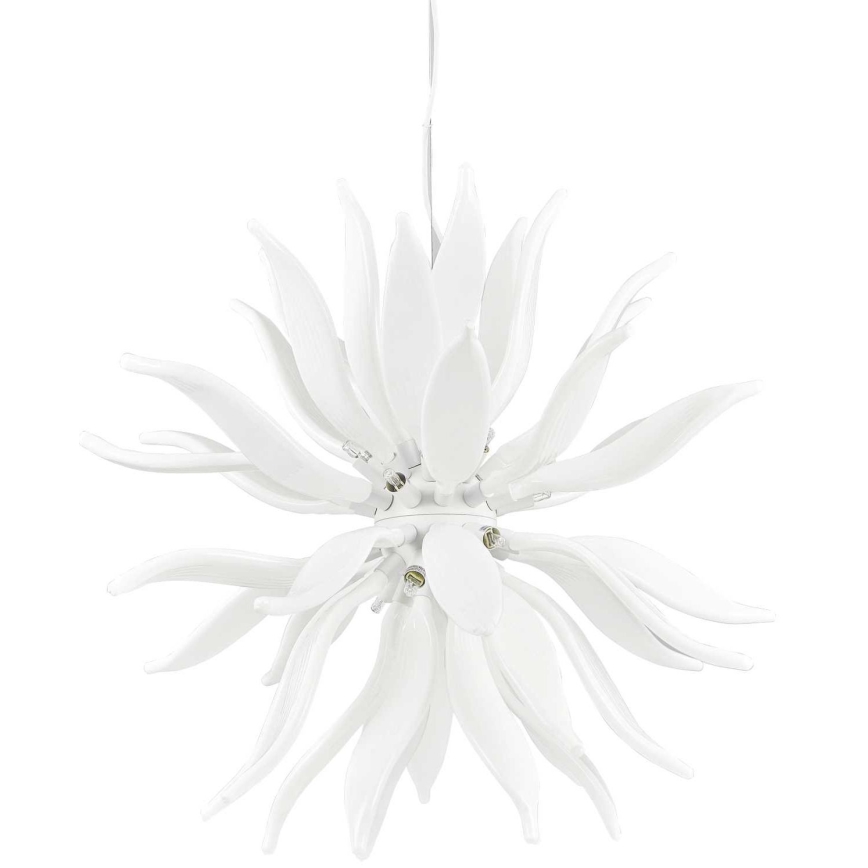 Ideal Lux - LED Chandelier on a string LEAVES 12xG9/3W/230V d. 80 cm white