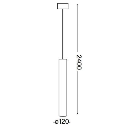 Ideal Lux - LED Chandelier on a string LOOK 1xGU10/10W/230V black