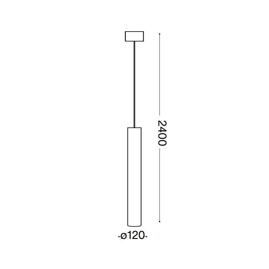 Ideal Lux - LED Chandelier on a string LOOK 1xGU10/10W/230V black