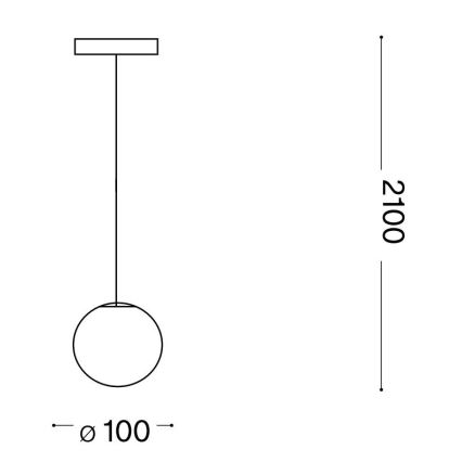 Ideal Lux - LED Chandelier on a string MAPA 1xG9/3W/230V d. 10 cm white