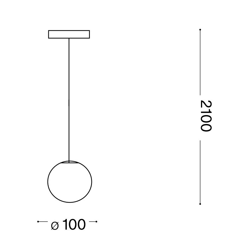 Ideal Lux - LED Chandelier on a string MAPA 1xG9/3W/230V d. 10 cm white