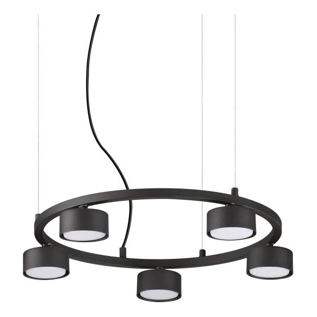 Ideal Lux - LED Chandelier on a string MINOR 5xGX53/9W/230V d. 50 cm black