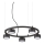 Ideal Lux - LED Chandelier on a string MINOR 5xGX53/9W/230V d. 50 cm black