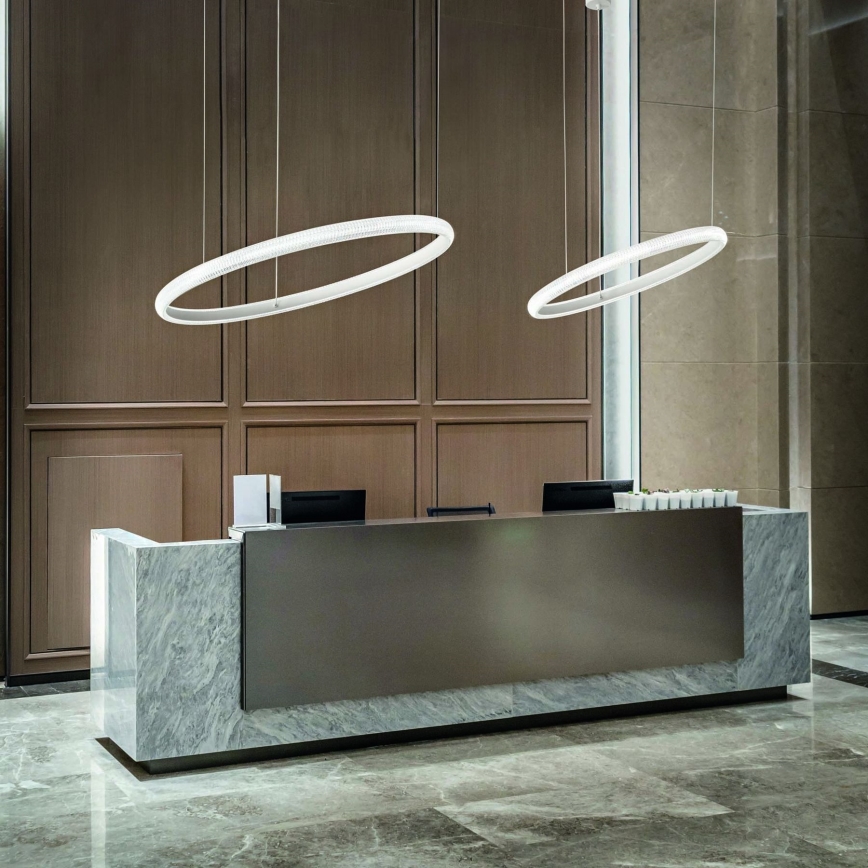 Ideal Lux - LED Chandelier on a string MIRACLE LED/25W/230V d. 40 cm CRI 90 matte chrome