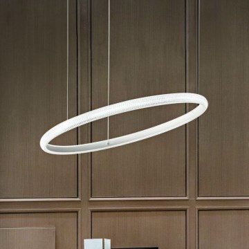 Ideal Lux - LED Chandelier on a string MIRACLE LED/37W/230V d. 60 cm CRI 90 matte chrome