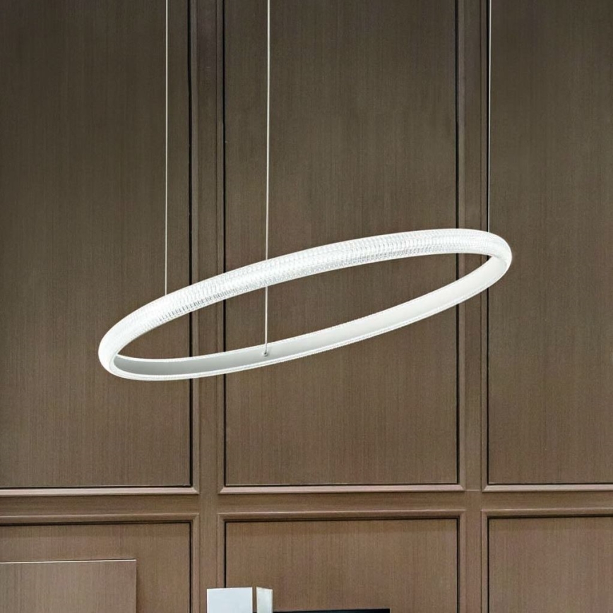 Ideal Lux - LED Chandelier on a string MIRACLE LED/37W/230V d. 60 cm CRI 90 matte chrome