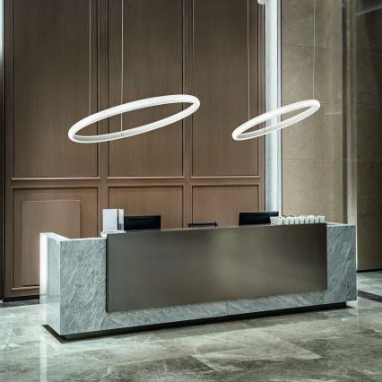 Ideal Lux - LED Chandelier on a string MIRACLE LED/37W/230V d. 60 cm CRI 90 matte chrome