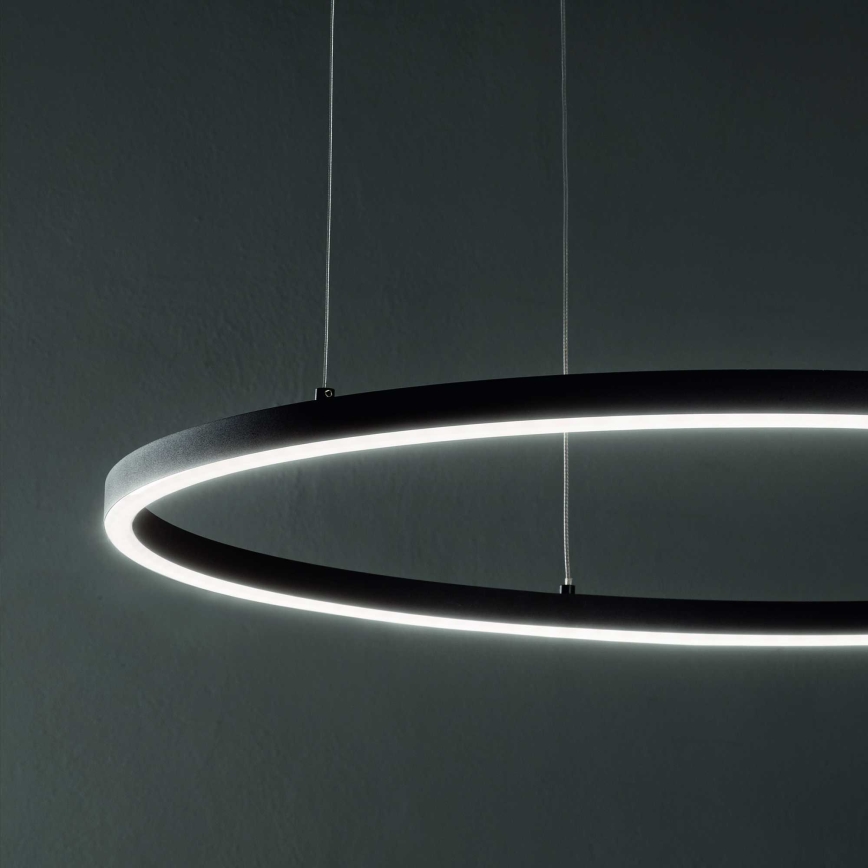 Ideal Lux - LED Chandelier on a string ORACLE LED/55W/230V 3000K d. 90 cm black