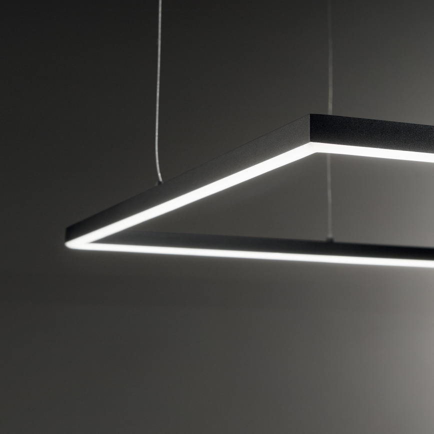Ideal Lux - LED Chandelier on a string ORACLE SLIM LED/33W/230V 3000K 50x50 cm black