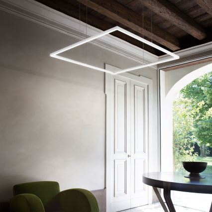 Ideal Lux - LED Chandelier on a string ORACLE SLIM LED/53W/230V 3000K 90x90 cm white
