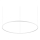 Ideal Lux - LED Chandelier on a string ORACLE SLIM LED/83W/230V 2700K d. 150 cm white