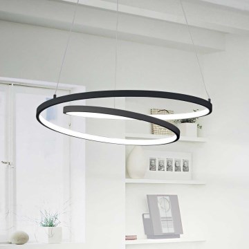Ideal Lux - LED Chandelier on a string OZ LED/52W/230V d. 80 cm CRI 90 black