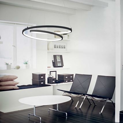 Ideal Lux - LED Chandelier on a string OZ LED/52W/230V d. 80 cm CRI 90 black