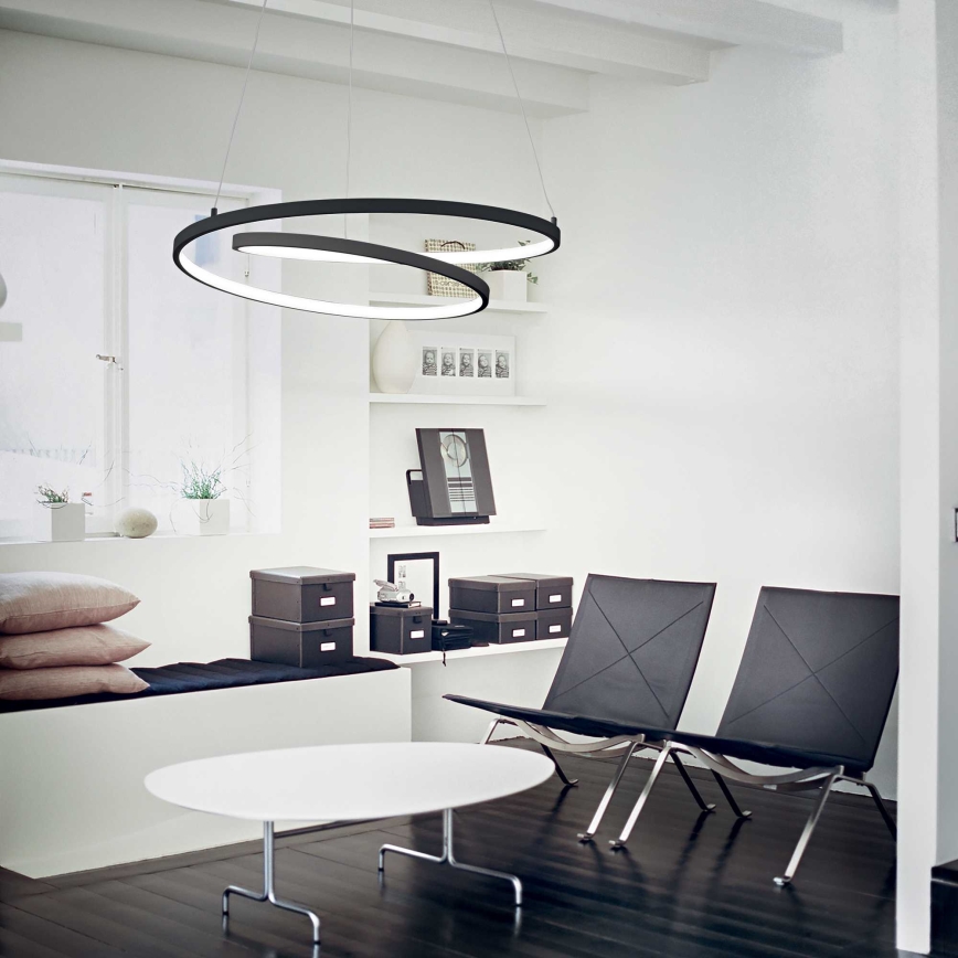 Ideal Lux - LED Chandelier on a string OZ LED/52W/230V d. 80 cm CRI 90 black