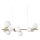 Ideal Lux - LED Chandelier on a string PERLAGE 10xG9/3W/230V 81 cm gold/white