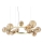 Ideal Lux - LED Chandelier on a string PERLAGE 14xG9/3W/230V d. 85 cm gold/smoky