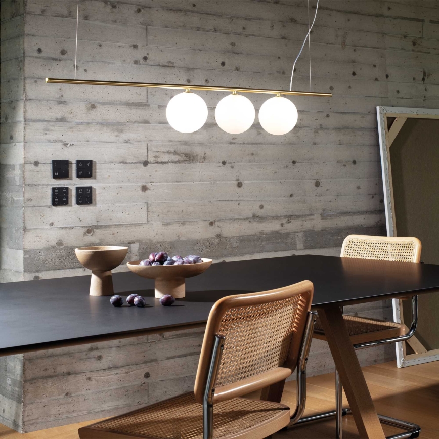 Ideal Lux - LED Chandelier on a string PERLINE 3xG9/3W/230V gold