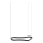 Ideal Lux - LED Chandelier on a string WAVES LED/37W/230V CRI 90 black