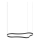 Ideal Lux - LED Chandelier on a string WAVES LED/45W/230V CRI 90 black