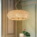 Ideal Lux - LED Crystal Cable-Suspended Chandelier PASHA 14xE14/40W/230V, Ø 65 cm, Gold