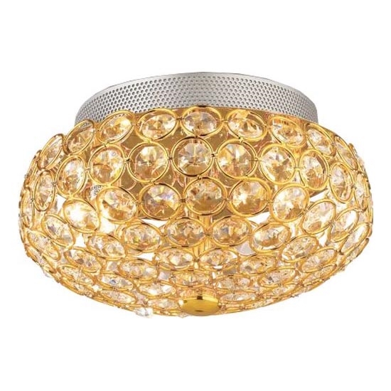 Ideal Lux - LED Crystal ceiling light KING 3xG9/3W/230V d. 25,5 cm gold