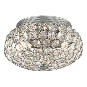 Ideal Lux - LED Crystal ceiling light KING 3xG9/3W/230V d. 25,5 cm shiny chrome