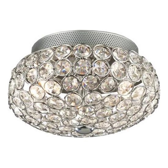Ideal Lux - LED Crystal ceiling light KING 3xG9/3W/230V d. 25,5 cm shiny chrome