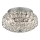 Ideal Lux - LED Crystal ceiling light KING 3xG9/3W/230V d. 25,5 cm shiny chrome