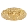 Ideal Lux - LED Crystal ceiling light KING 5xG9/3W/230V d. 38 cm gold