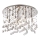 Ideal Lux - LED Crystal ceiling light MOONLIGHT 12xG9/3W/230V d. 60 cm shiny chrome