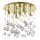 Ideal Lux - LED Crystal ceiling light MOONLIGHT 8xG9/3W/230V d. 40 cm gold