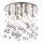 Ideal Lux - LED Crystal ceiling light MOONLIGHT 8xG9/3W/230V d. 40 cm shiny chrome