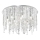 Ideal Lux - LED Crystal ceiling light ROYAL 12xG9/3W/230V d. 60 cm shiny chrome