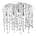 Ideal Lux - LED Crystal ceiling light ROYAL 8xG9/3W/230V d. 40 cm shiny chrome