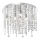 Ideal Lux - LED Crystal ceiling light ROYAL 8xG9/3W/230V d. 40 cm shiny chrome